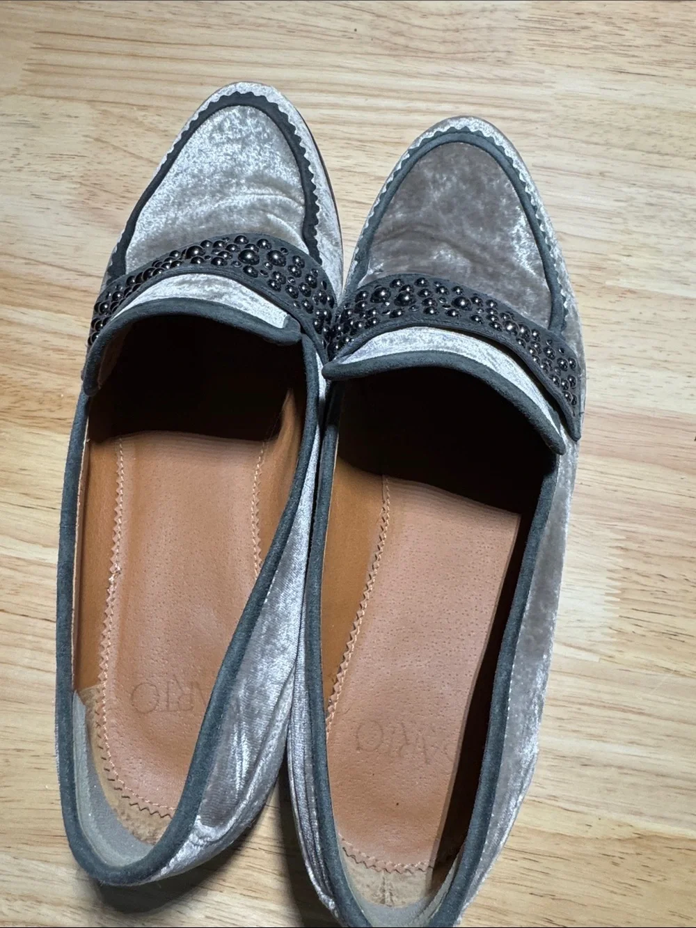 Franco Sarto Women's A-Johanna Grey velvet Sz 10M